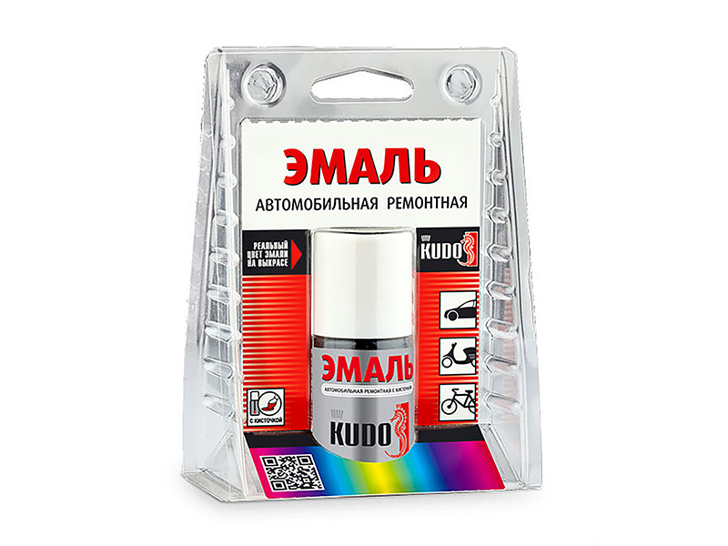 Краска-кисточка KUDO (15мл) Т.КРАСНЫЙ металик (франкония)105