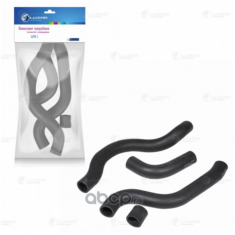 Патрубки 2110-2112 радиатора резина 16кл. ком-кт 4шт.