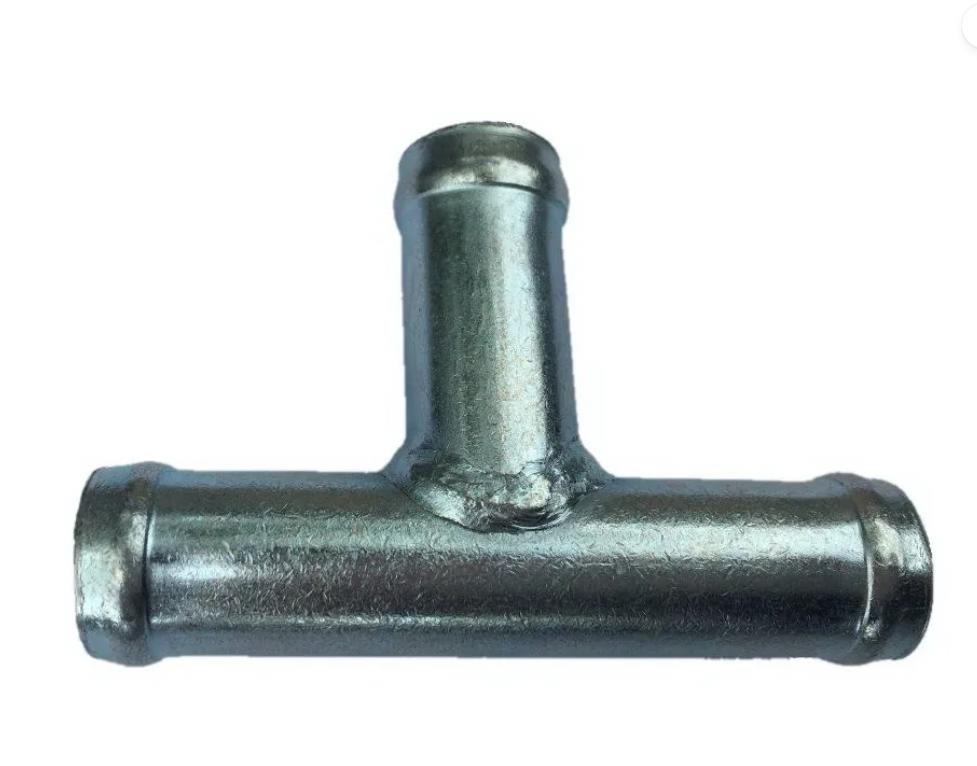 Трубка соеденитель для патрубков тройник 90°D 18х18х18 (металл)