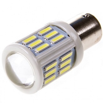 Лампа 12V диод P21W с цоколем 6,5Вт. (18 диодов) керамика