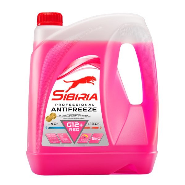 Антифриз SIBIRIA G12+ красный ( 5кг)