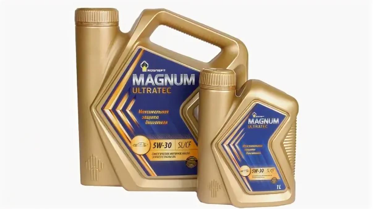 Масло моторное РОСНЕФТЬ Magnum Ultratec 5W30 API SL/CF 4л синтетика