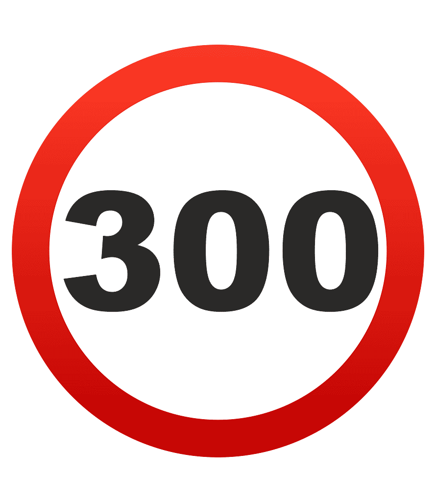 Наклейка " 300 "
