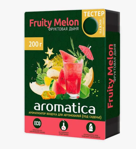 Ароматизатор воздуха "FOUETTE Aromatica" под сиденье 200г fruity melon гелевый AR-7