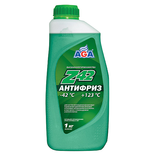 Антифриз AGA Зелёный -42C+123C 1л