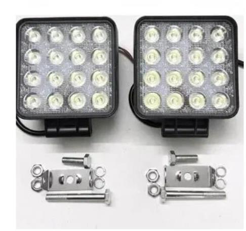 Фара диодная 14W, 16 диодов 12/24 в. квадрат. G0001-MINI (1 шт.)