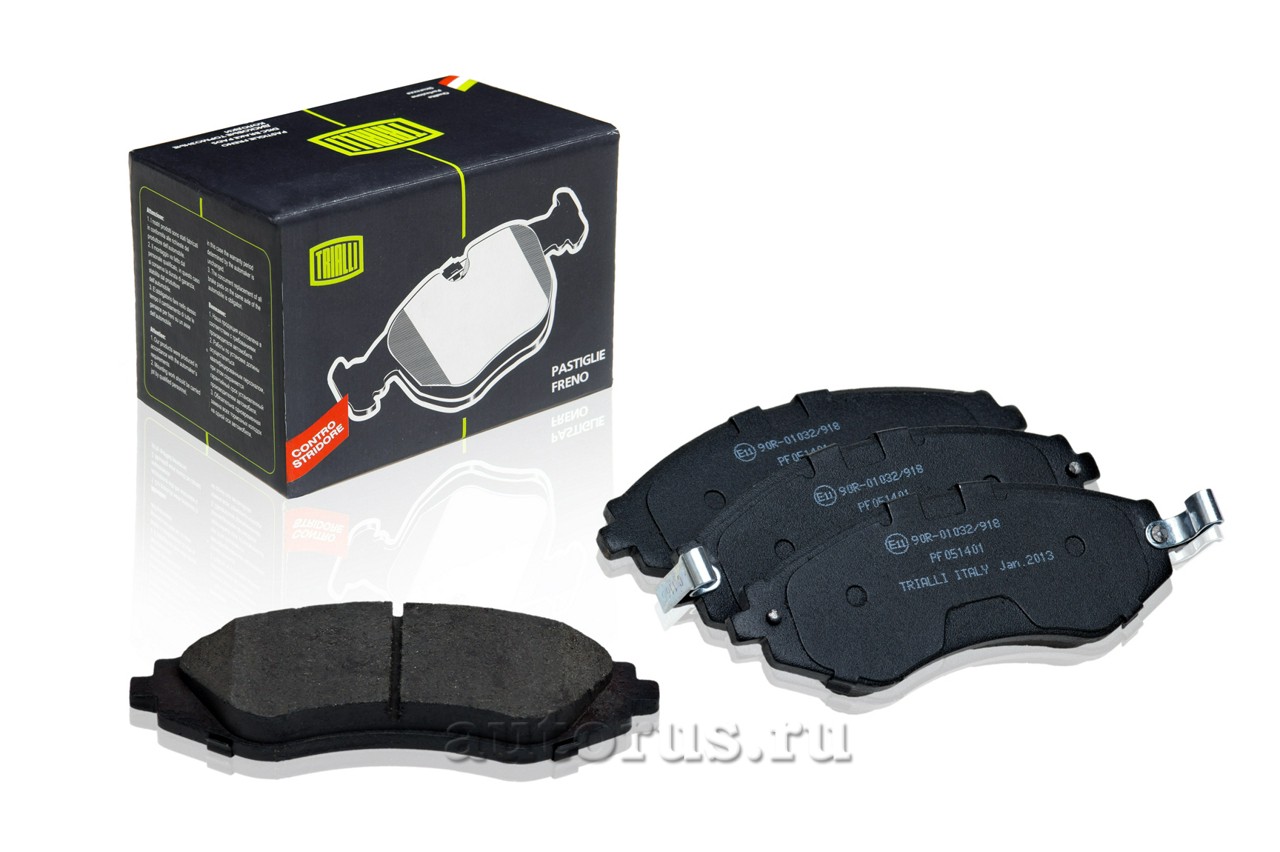 Колодки торм. передние DAEWOO Nexia 1.5/1.6 16кл., Nexia New 08->, Chevrolet Lacetti, Rezzo TRIALLI