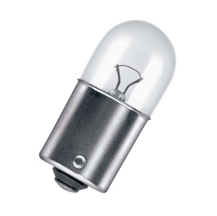 Лампа 12V R10W с цоколем средняя (габорит) 1шт. LYNXauto L14510