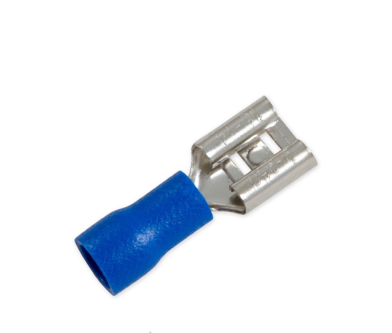 Клемма провода в изоляции (стандарт) МАМА 0.8x6.3мм /синяя/ A0104018 