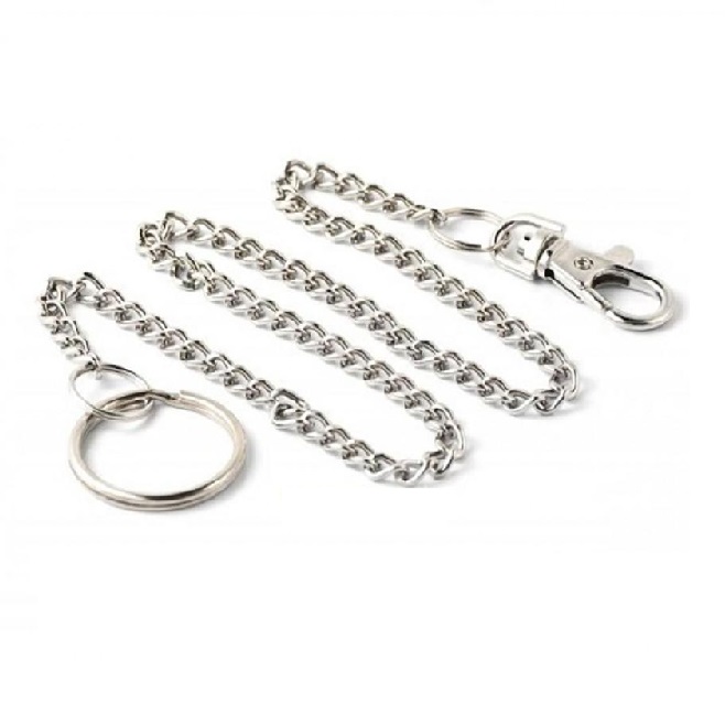 Брелок Цепь с карабином плетение ролл 60см