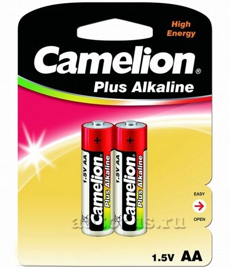 Батарейка алкалиновая Camelion тип AA 1,5В LR6-BP2 LECAR000043106
