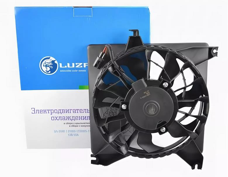 Мотор радиатора 2190,2192,Datsun on-DO 1.6i с кожухом "LUZAR" 	