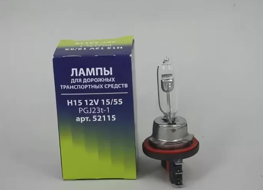 Лампа 12V H15 15/55W галогеновая 1шт. (Маяк)