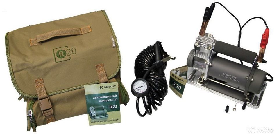 Компрессор БЕРКУТ R-20 (72л/мин, 60 мин, 14Атм, 30А)