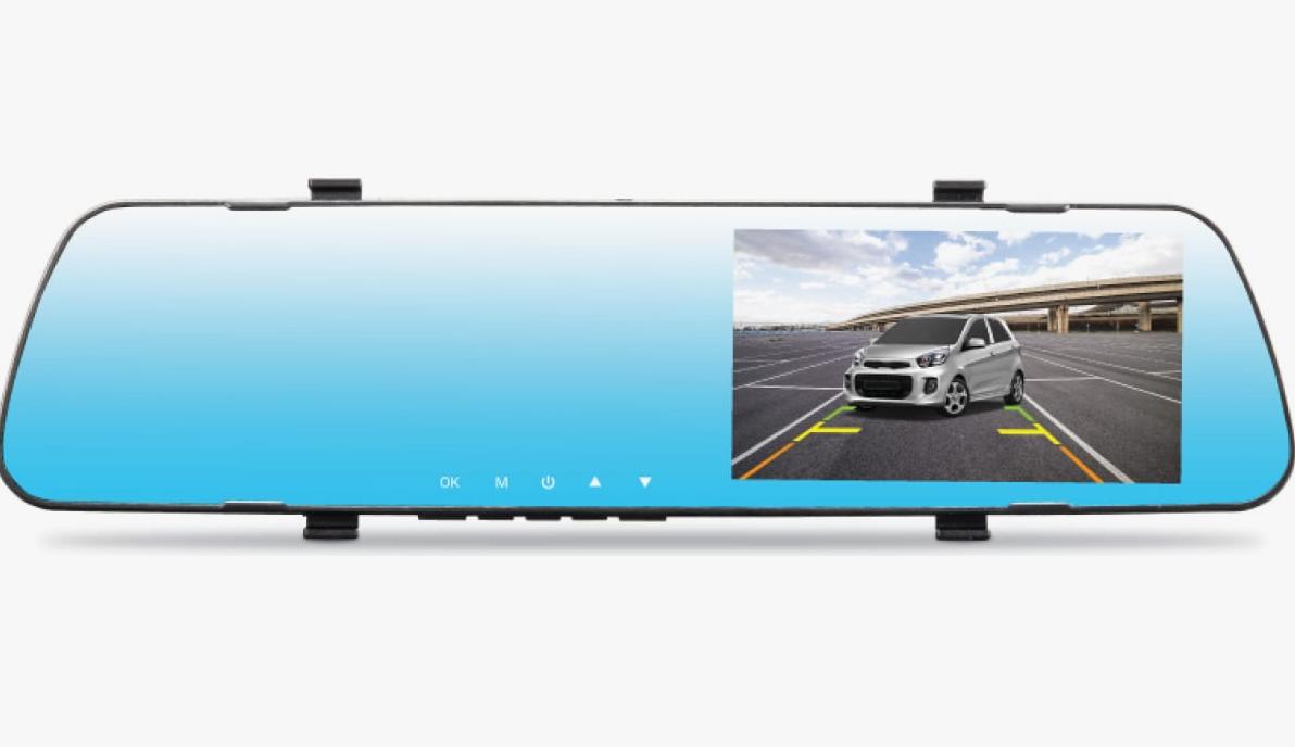 Видеорегистратор в зеркале AUTOPROFI 1080Р, дисплей 4,19", камера заднего вида