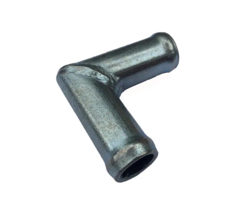 Трубка соеденитель для патрубков уголок  90°D10х10 L32x32(металл)