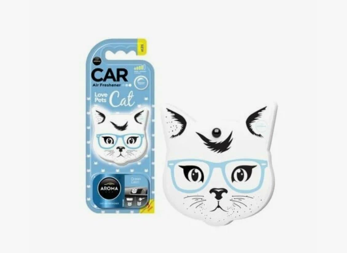 Ароматизатор воздуха "AROMA CAR" Babble Gel Angri Cat Ocean Calm