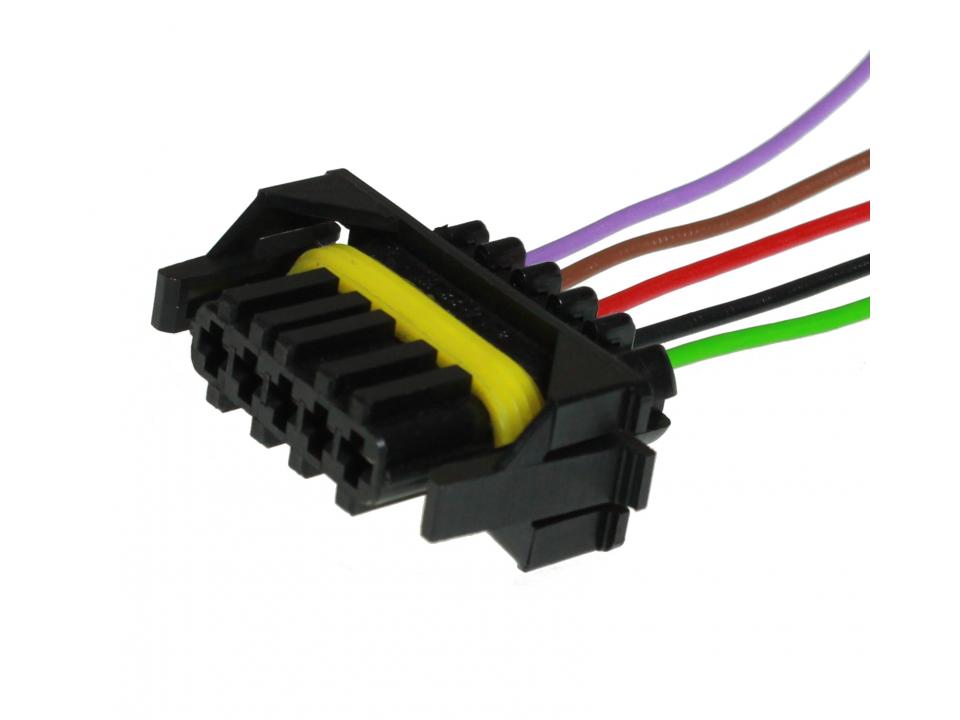 Колодка 2107i датчика массового расхода воздуха (ДМРВ) Siemens(в сборе с пров.)