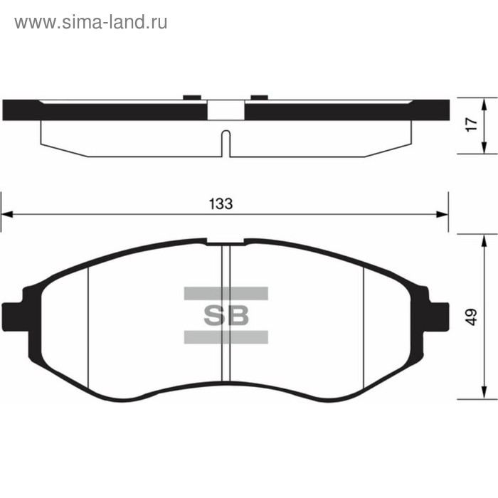 Колодки торм. передние CHEVROLET AVEO 06-/KALOS 02 SANGSIN SP1158 