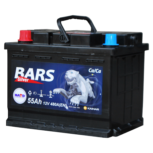 АКБ 6СТ-55 п/п BARS залитый 500А