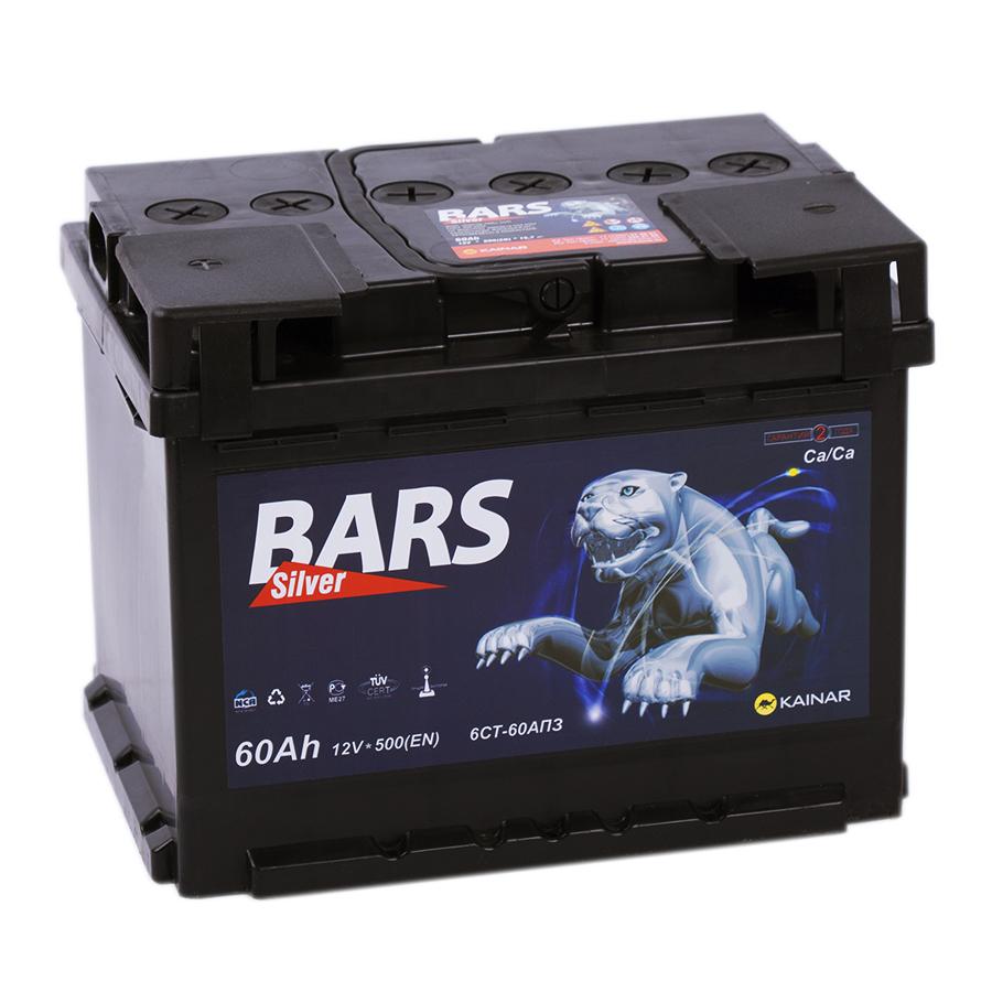 АКБ 6СТ-60 о/п BARS залитый 530А