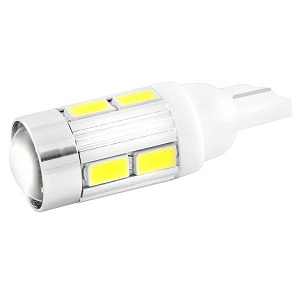 Лампа 12V диод T10 W5W без цоколя 5вт. 400Lm (10 диодов)