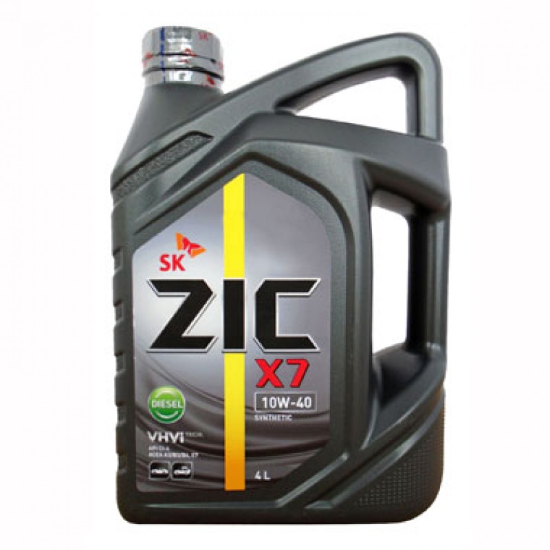 Масло моторное ZIC 10/40 X7 Diesel синтетика 4л.