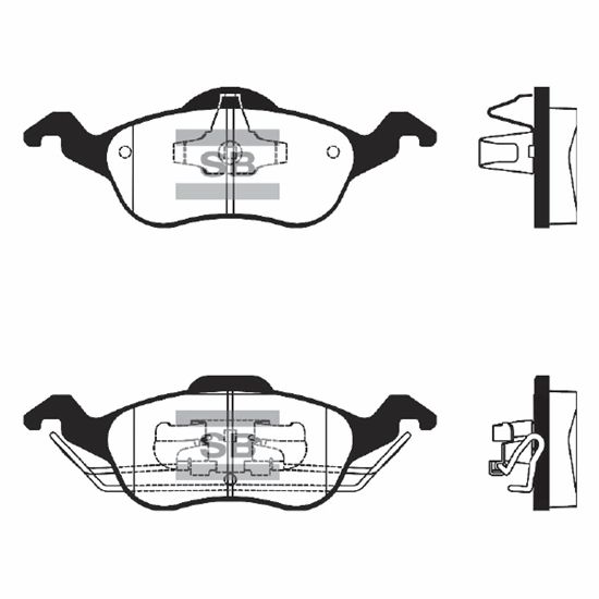 Колодки торм. передние FORD Focus I 98-04  SP1259 
