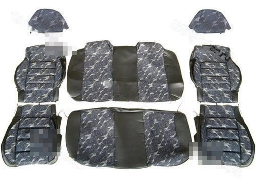 Чехлы сидений Daewoo Nexia I пок. (1994-2008) жаккард/кожзам задняя спинка целая