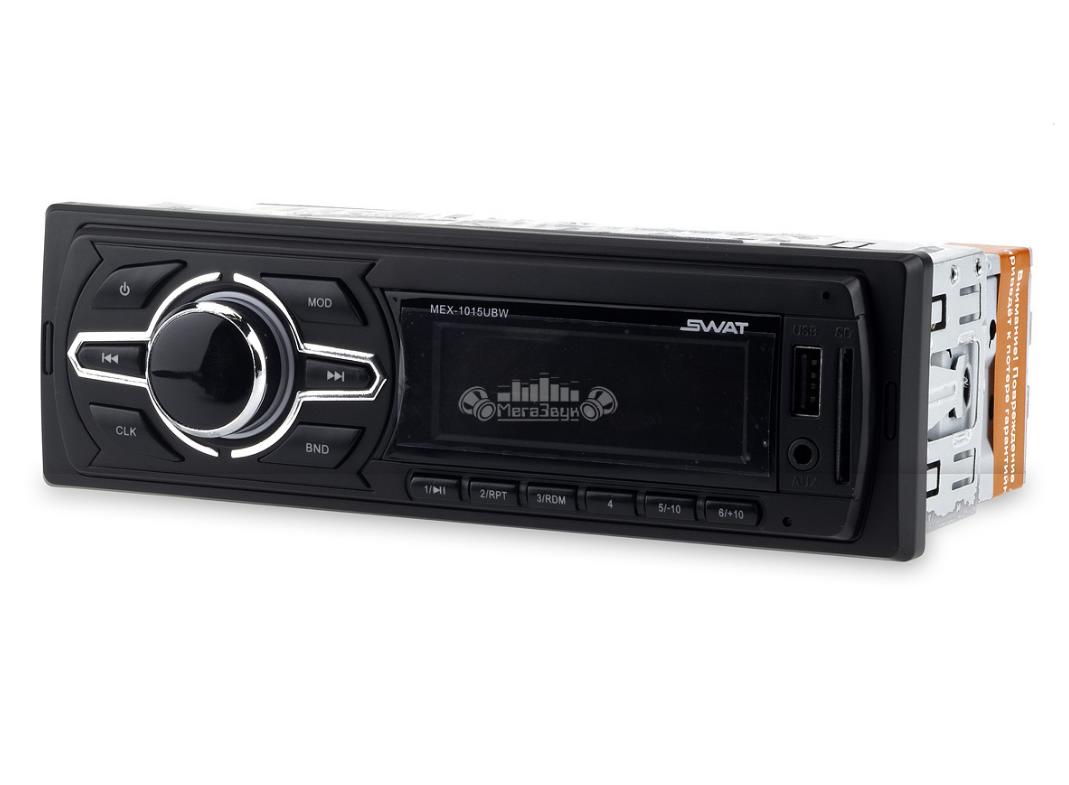 Автомагнитола SWAT SD/MP3/USB 4х50Вт MEX-1015UBW белые кнопки