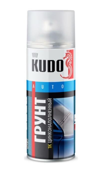 Грунт цинконаполненный СЕРЫЙ спрей KUDO 1К (520мл) аэрозоль