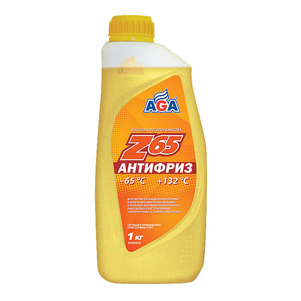 Антифриз AGA Жёлтый -65C+132C 1л