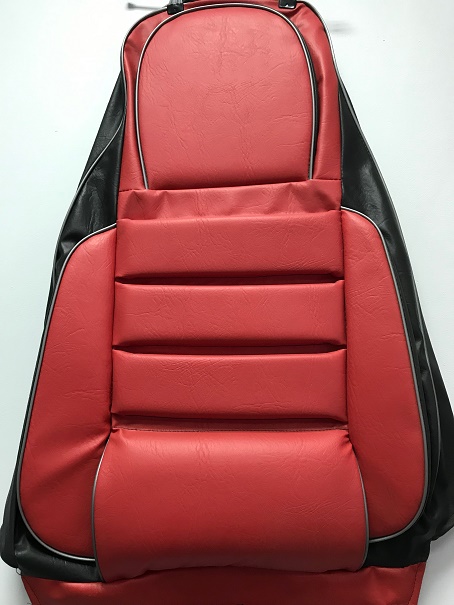 Чехлы сидений ВАЗ 2107 винил-кожа (красные)