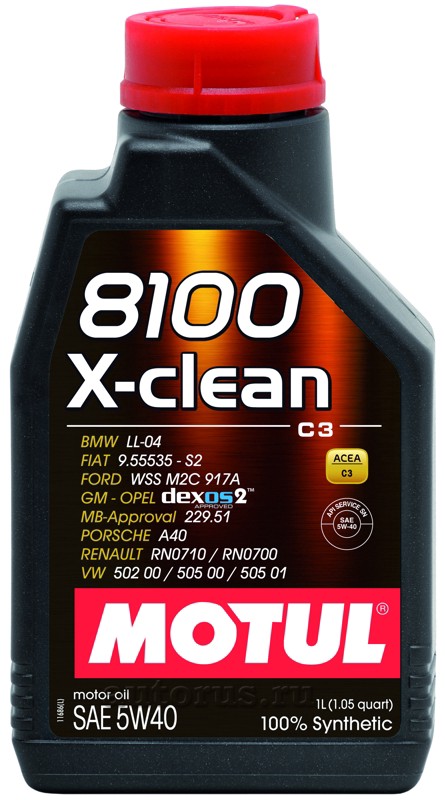 Масло моторное MOTUL синт. "8100 X-clean 5W-40", 1л