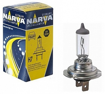 Лампа 12V H7 55W галогеновая Standard 1шт. (Narva) 