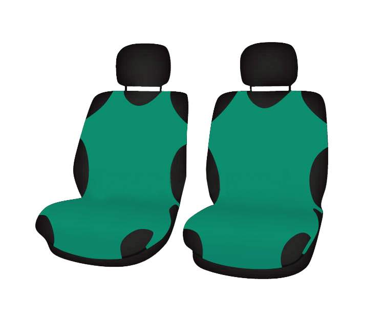 Чехлы-майка передних сидений цвет зелёный