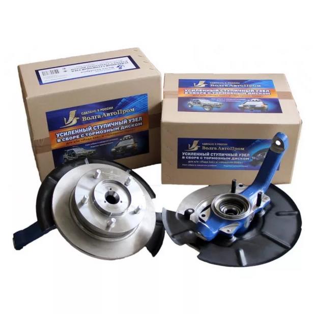 Кулак 2123-21214 КОМ-КТ с усиленой ступицей без АБС 24 шл. с внешним крепление диска, подш. "Ивеко