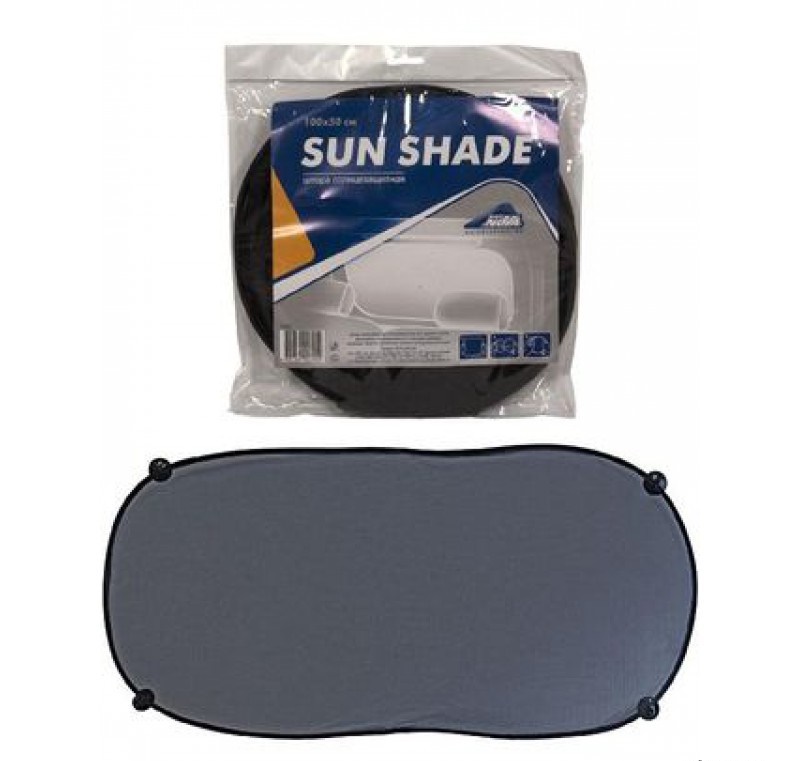 Шторка на присосках "Nova Bright" для заднего стекла 100х50 1 шт.