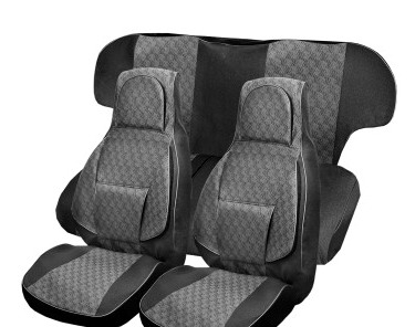 Чехлы сидений ВАЗ 2107 (1982-2013); ЧЕРНЫЙ; жаккард M086B