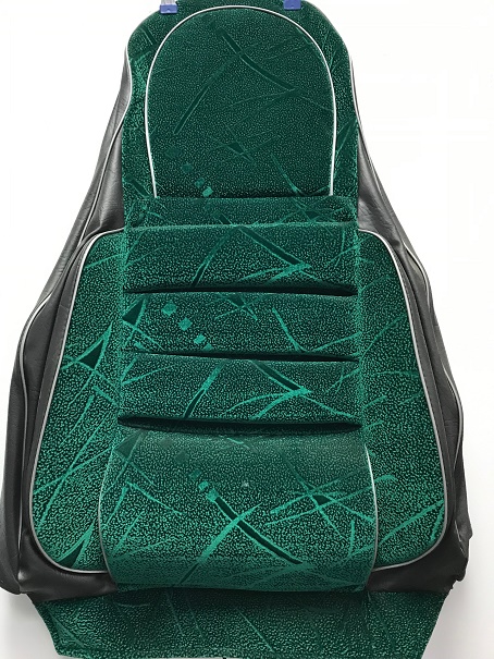 Чехлы сидений ВАЗ 2111-2112-2172 велюр-флок (зелёные)