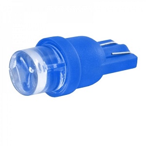 Лампа 12V диод T10 W5W без цоколя (синяя)