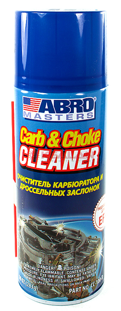 ABRO Очиститель карбюратора аэрозоль 283мл. CC-100-RW