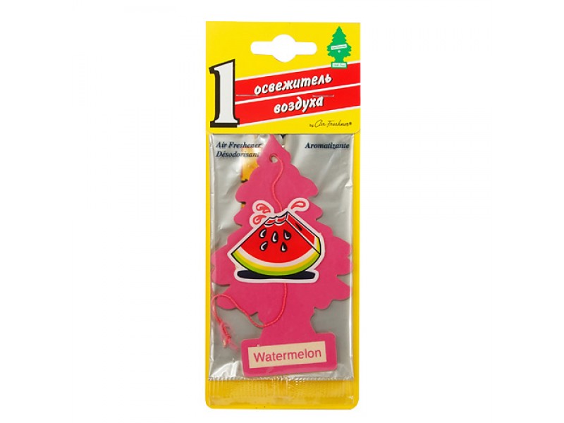 Ароматизатор "CAR FRESHNER" бумажный "Елочка" 10320 арбуз 