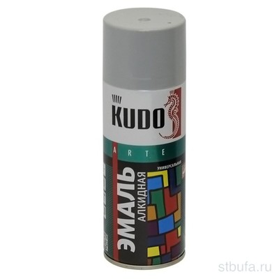 Краска-спрей СЕРАЯ "KUDO" 520мл. KU-1018