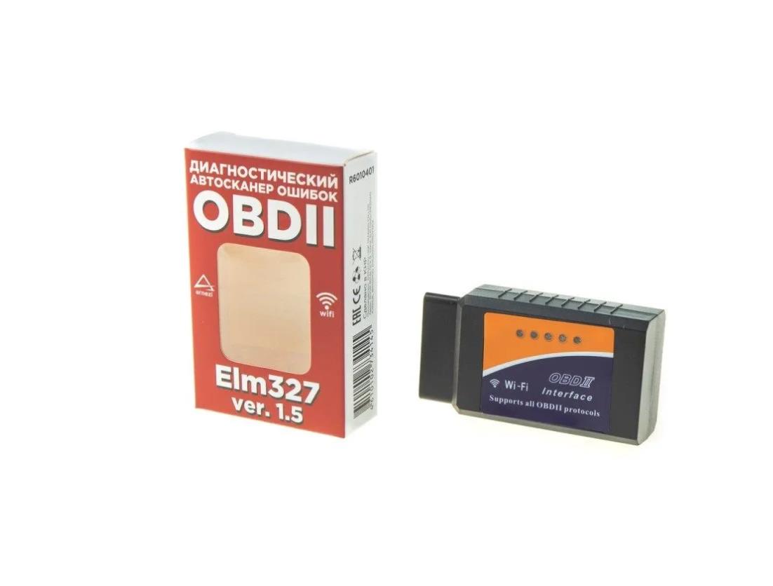 Диагностический автосканер OBDII, ELM 327 WiFi, V1.5 ARNEZI R6010401