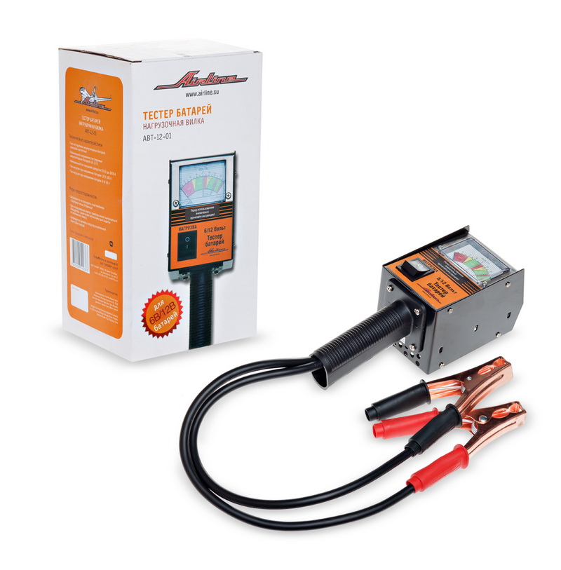 Вилка нагрузочная для аккумулятора "AIRLINE" ABT-12-01, 100A, 12В /6