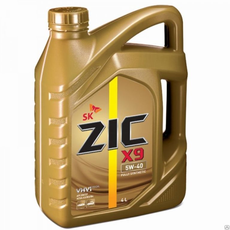 Масло моторное ZIC 5/40 X9 синтетика 4л.