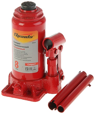 Домкрат  8т гидравлический бутылочный 180-350мм (230-435мм) DGB080