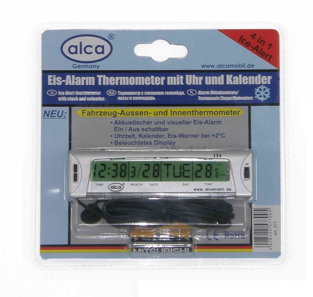 Часы+термометр(in-out) + сигнал ледяной тревоги "ALCA"