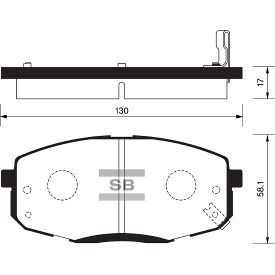 Колодки торм. передние HYUNDAI i30 07-/KIA CEED CRETA 16- SP1240